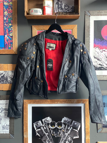 80's Pelle Cuir Leather Jacket - M