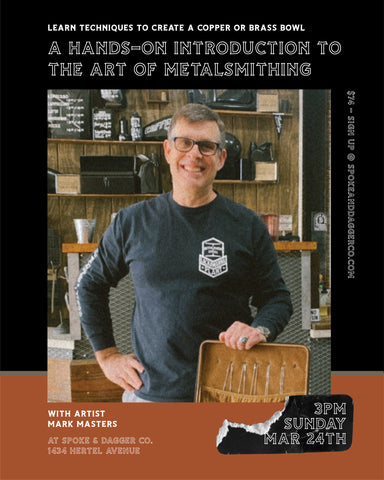 Intro to Metalsmithing w/ Mark Masters @ S&Dco.