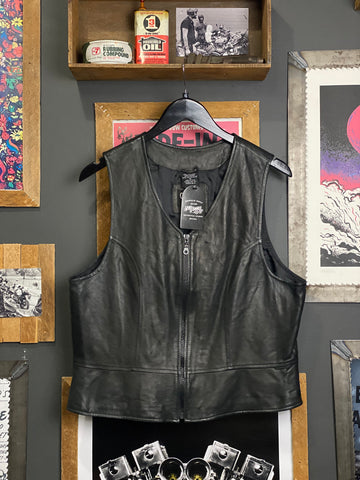 Crossing Point Leather Vest - XL