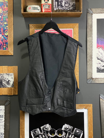 Genuine Leather Vest - XL