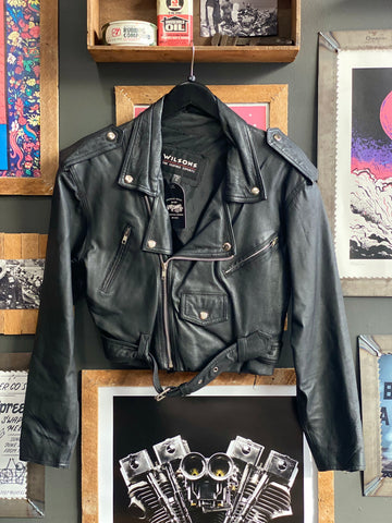 80's Wilson Leather Jacket - M