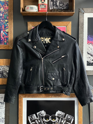 90's First MFG Leather Jacket - L