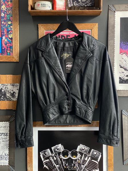 80's J Robert Leather Jacket - S