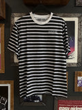 S&Dco. Striped Embroidered Tee