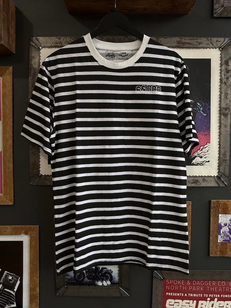 S&Dco. Striped Embroidered Tee