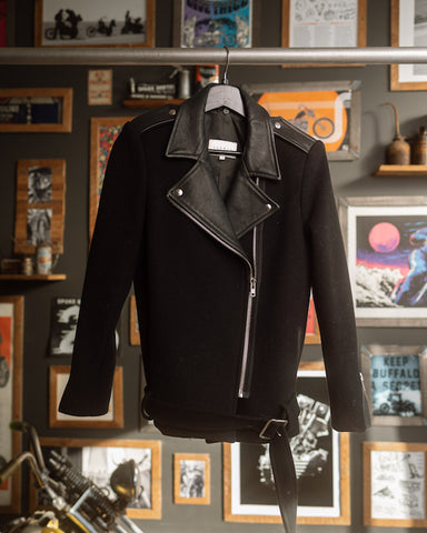 Sandro Wool & Leather Jacket 38/S
