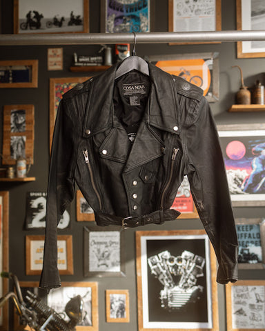 90's Cosa Nova Leather Jacket M